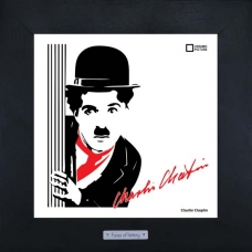Арт портрет Charlie Chaplin в рамке и подарочной упаковке
